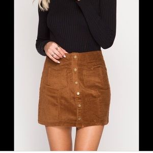 NWOT She + Sky Corduroy Skirt
